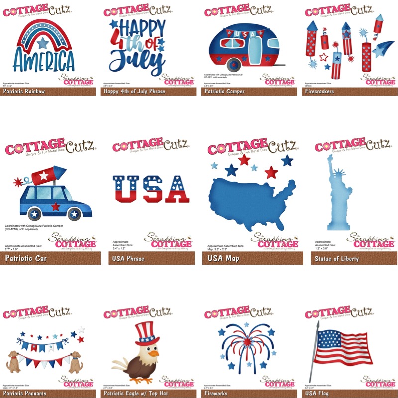 Candle Sachet - Patriotic Car Patriotic Camper Metal Cutting